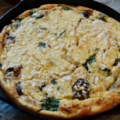 Hearty, high protein frittata for a nourishing brunch or breakfast