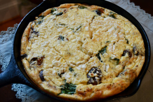 Hearty, high protein frittata for a nourishing brunch or breakfast