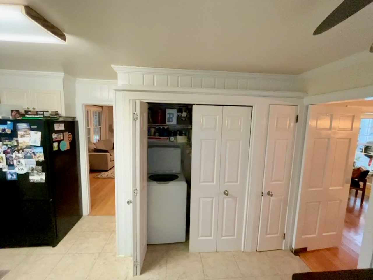 Laundry and pantry closets prior